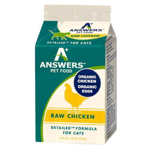Answers Detailed Cat Frozen Raw Food Chicken