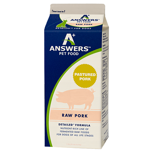 Answers Detailed Dog Frozen Raw Food Carton Pork