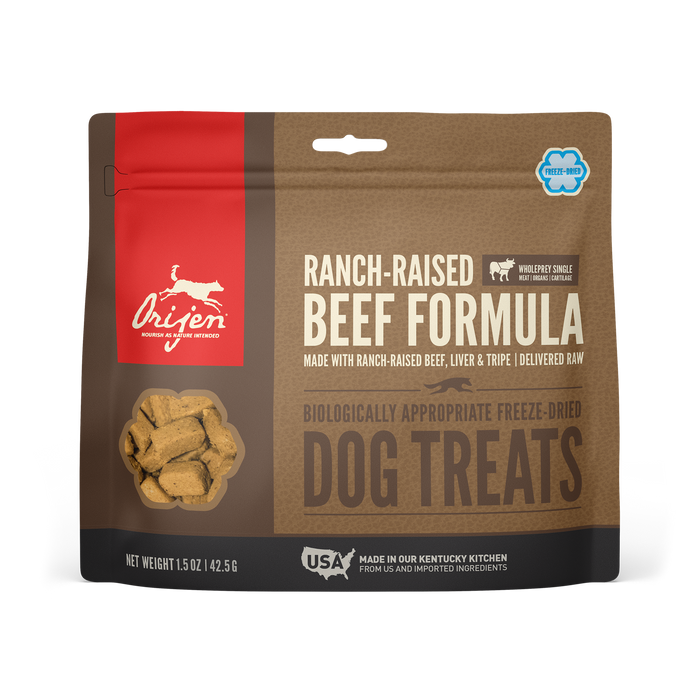Orijen Dog Freeze Dried Treats Ranch-Raised Beef