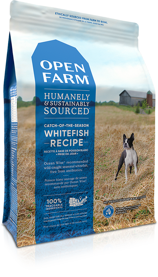 Open farm whitefish dog food online