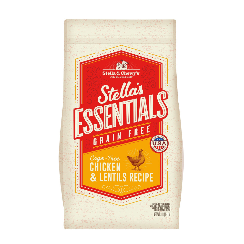 Stella & Chewy's Essential Grain Free Dog Dry Food Cage-Free Chicken & Lentil