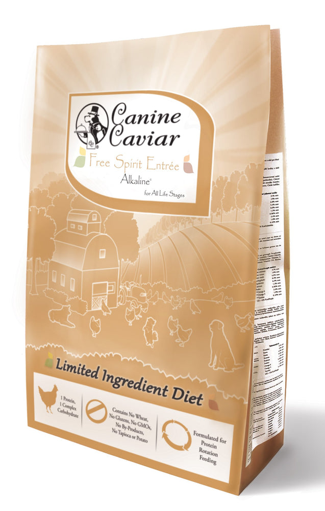Canine Caviar Dog Grains Dry Food Free Spirit Entree Chicken