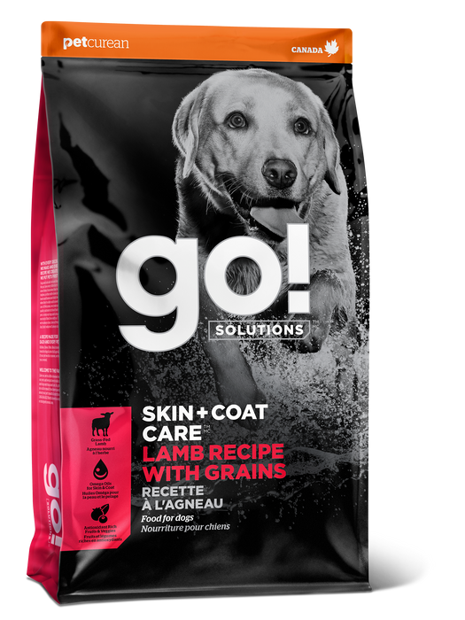 Petcurean GO! Skin & Coat Care Grains Dog Dry Food Lamb