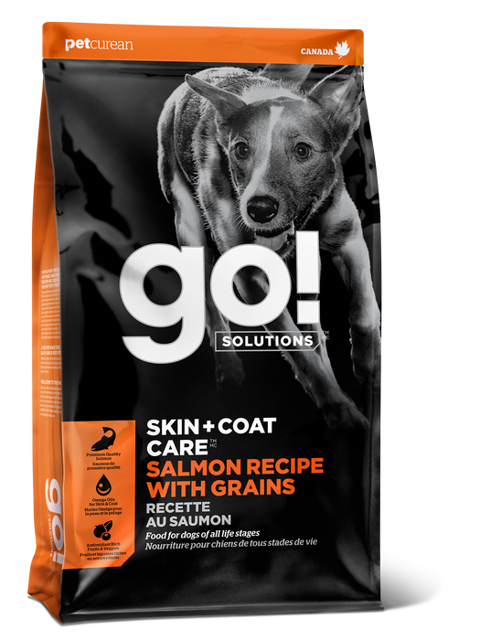 Petcurean GO! Skin & Coat Care Grains Dog Dry Food Salmon