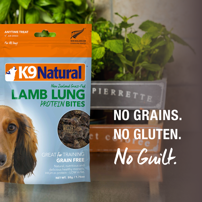 K9 Natural Air-Dried Bites Treats Lamb Lung