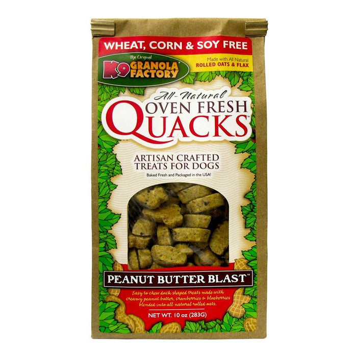 K9 Granola Dog Treats Quacks Peanut Butter Blast
