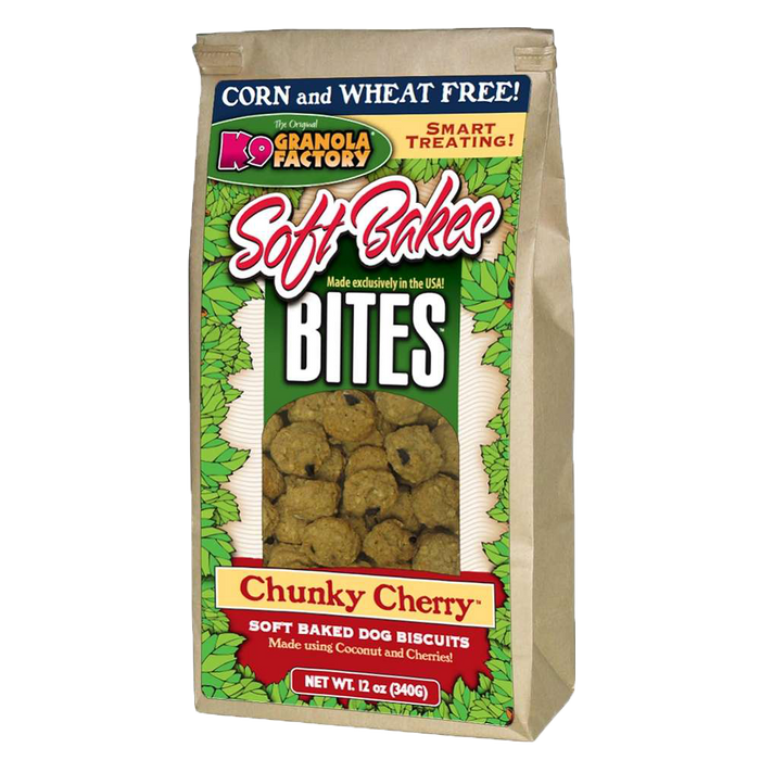 K9 Granola Dog Treats Soft Bakes Chunky Cherry, 12oz