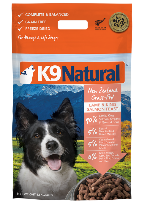 K9 Natural Dog Freeze Dried Food Lamb & Salmon Feast