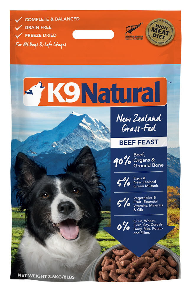 K9 Natural Dog Freeze Dried Food Beef Feast
