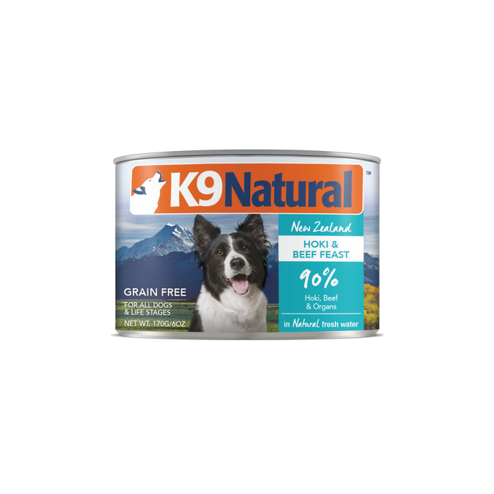 K9 Natural Grain Free Dog Can Food Hoki & Beef