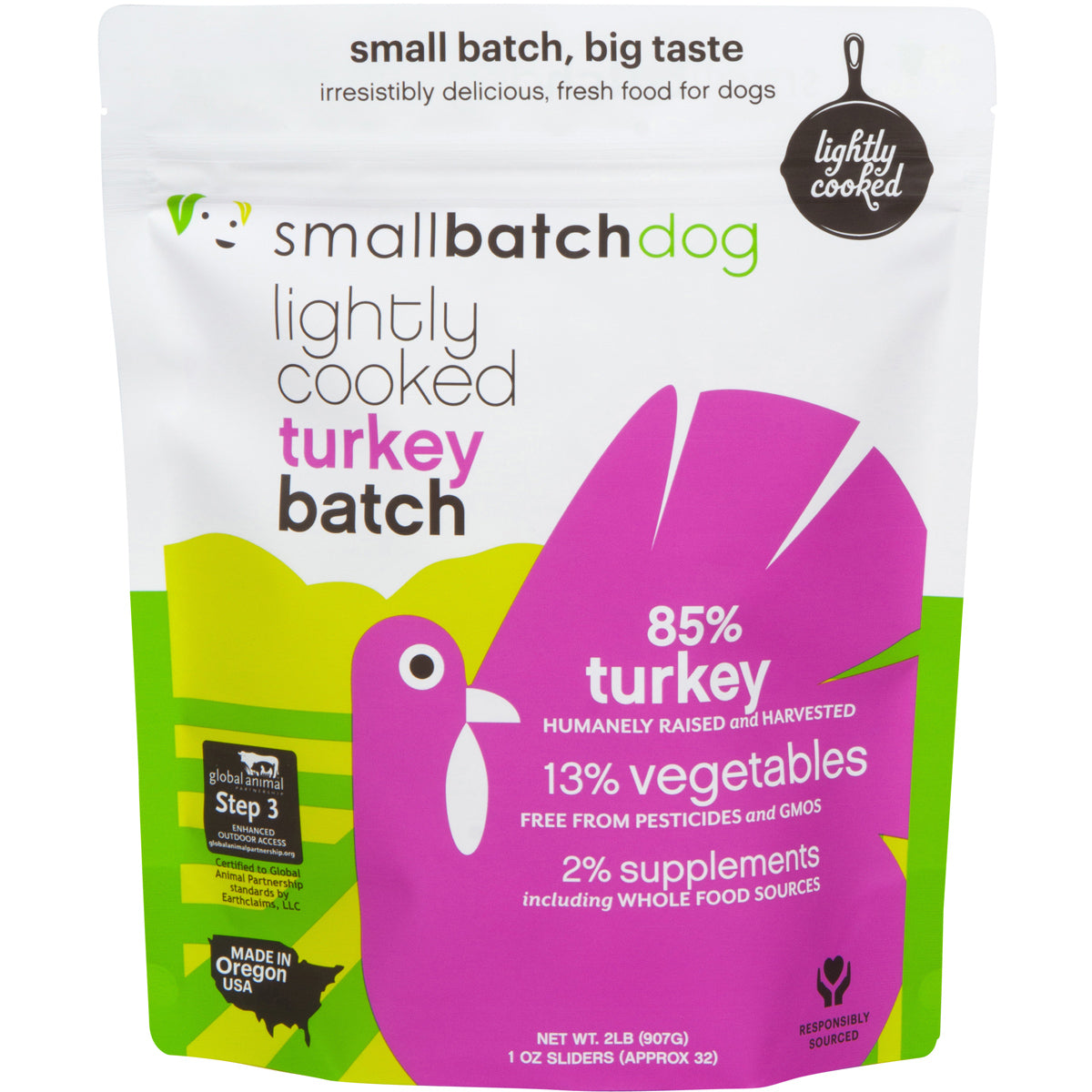 Small Batch Dog Frozen Lightly Cooked Food Turkey On Sale At NJ