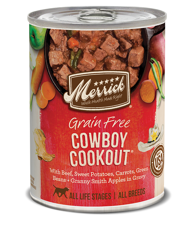 Merrick Classic Grain Free Dog Can Food Cowboy Cookout