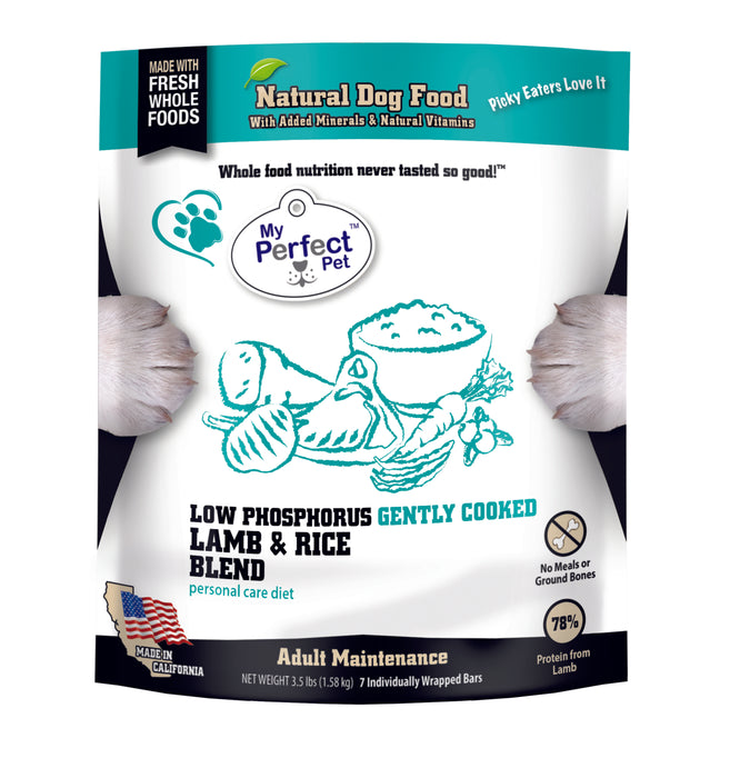 My Perfect Pet Dog Frozen Gently Cooked Food Low Phosphorus Lamb & Rice