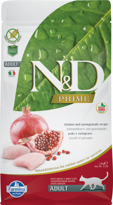 Farmina N&D Prime Grain Free Cat Dry Food Chicken & Pomegranate