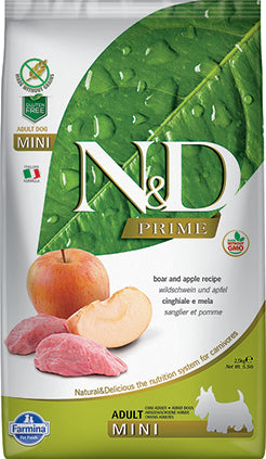 Farmina N&D Prime Grain Free Dog Dry Food Boar & Apple Adult Mini