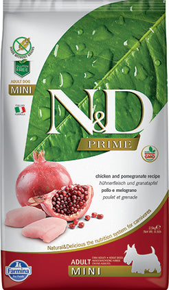 Farmina N&D Prime Grain Free Dog Dry Food Chicken & Pomegranate Adult Mini