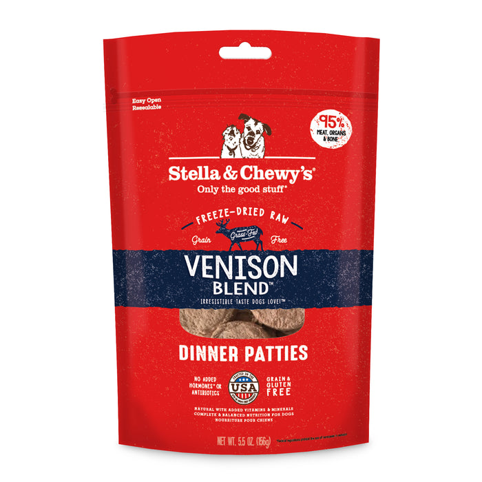 Stella & Chewy's Dog Freeze Dried Food Dinner Patties Venison Blend