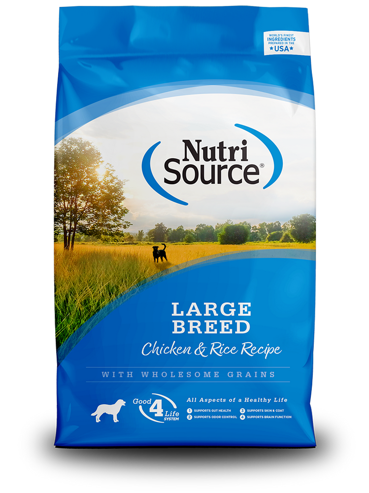 NutriSource Dog Grains Dry Food Chicken & Rice Large Breed Adult, 30lb