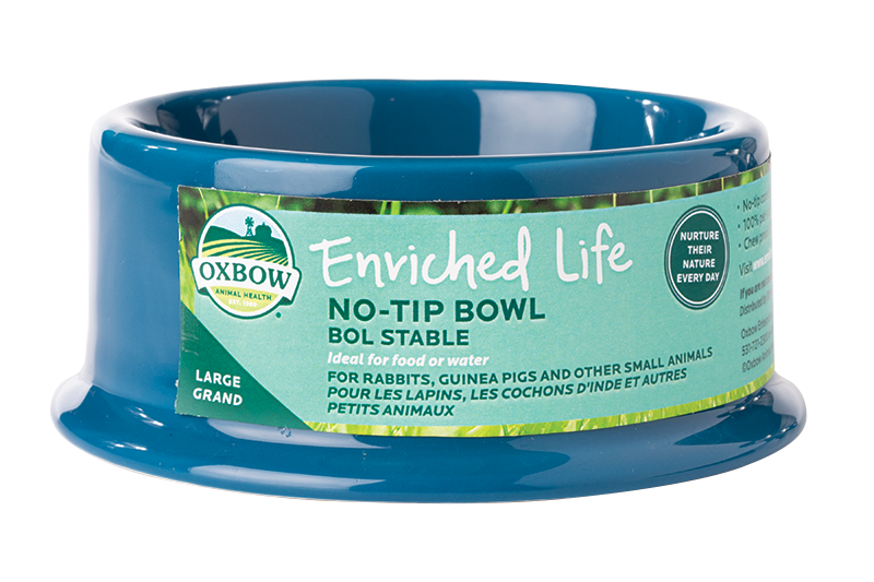 Oxbow Small Animal No Tip Bowl Blue, Large