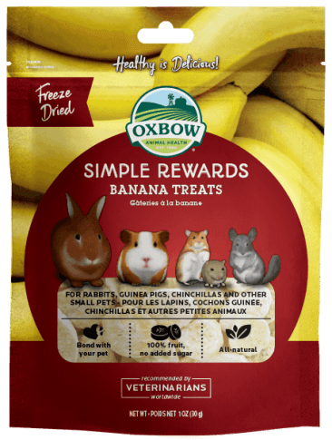 Oxbow Small Animal Simply Rewards Banana Treat, 1oz