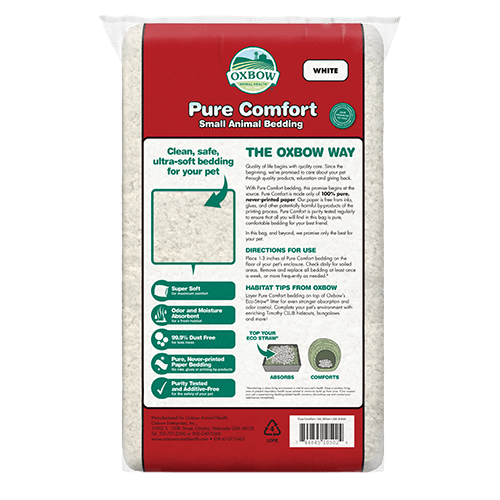 Oxbow Small Animal Pure Comfort Bedding White, 21L