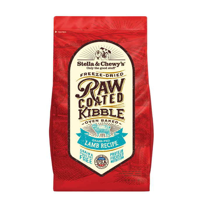 Stella & Chewy's Raw Coated Grain Free Dog Dry Food Grass-Fed Lamb