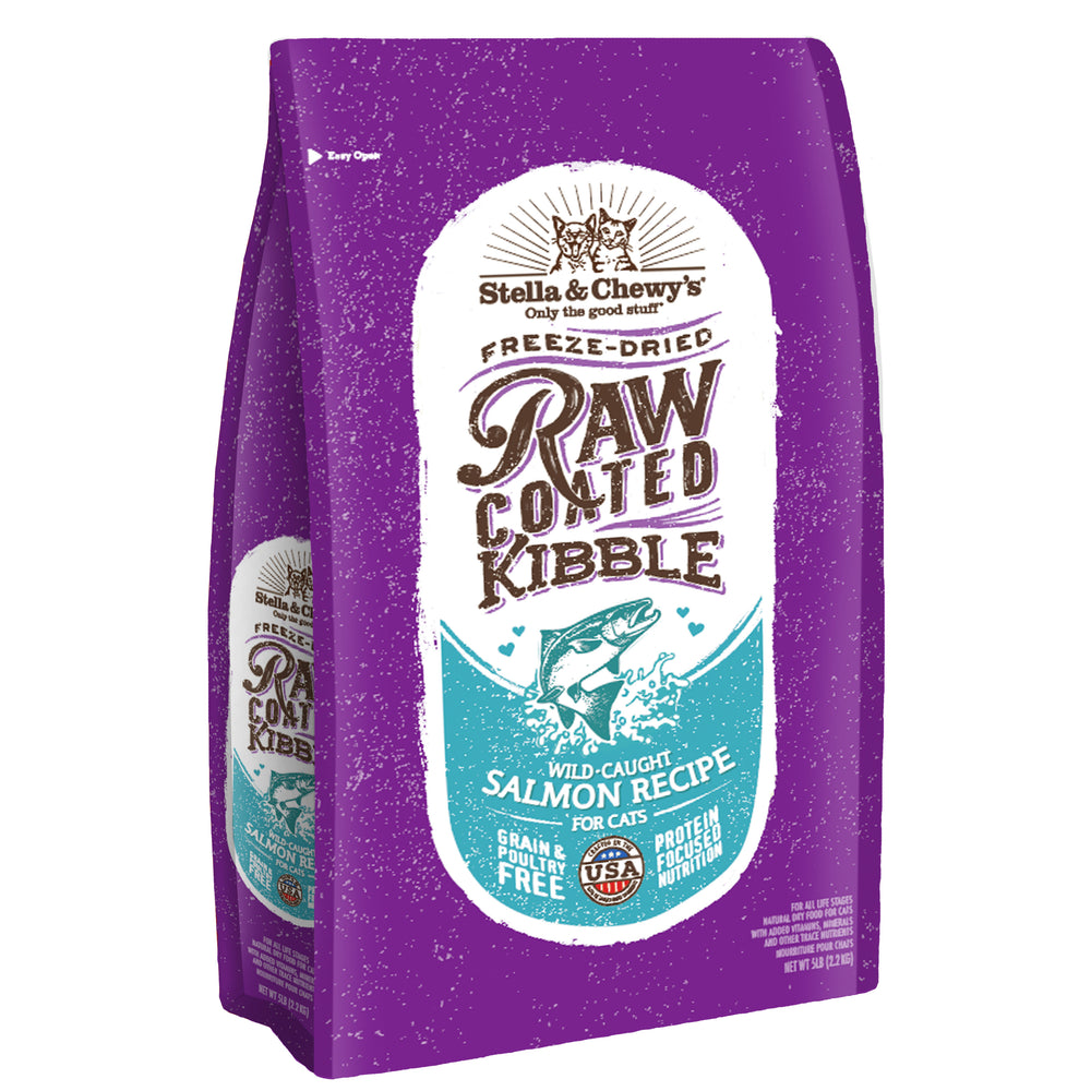 Stella & Chewy's Raw Coated Grain Free Cat Dry Food Wild-Caught Salmon