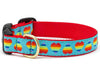 Up Country Dog Collar Rainbow Hearts