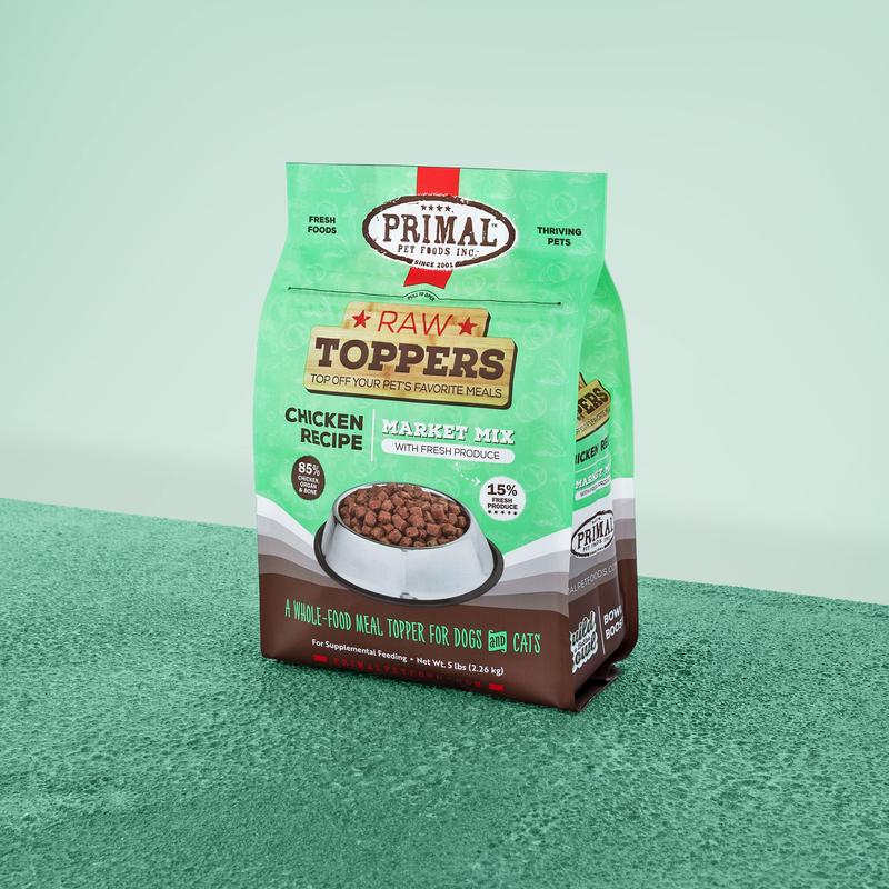 Primal Frozen Market Mix Food Topper Chicken