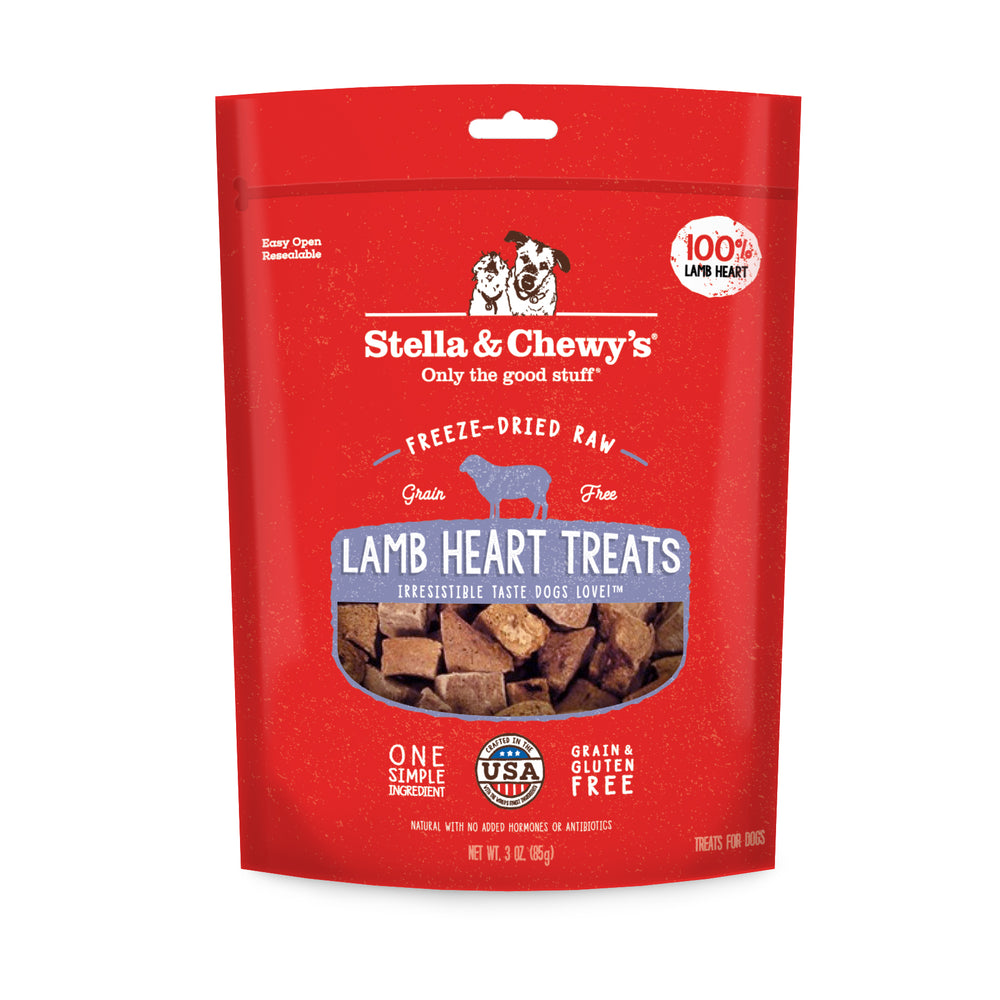 Stella & Chewy's Dog Treats Freeze Dried Lamb Hearts