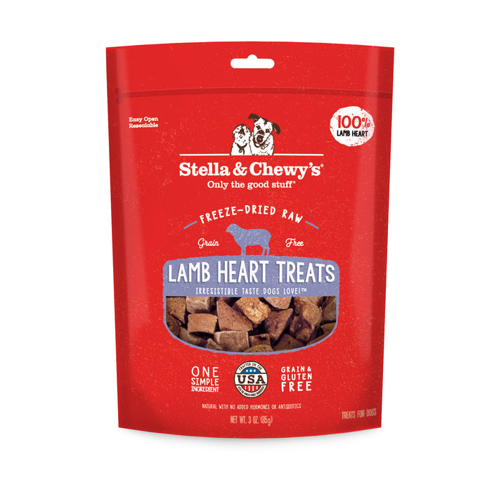 Stella & Chewy's Dog Treats Freeze Dried Lamb Hearts