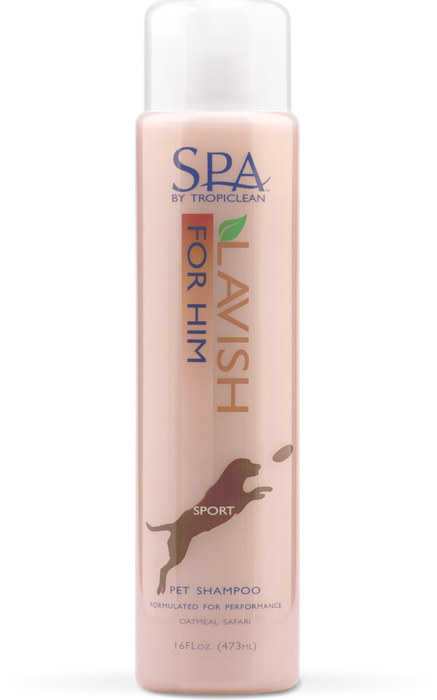 Tropiclean Spa Lavish Dog Shampoo For Him Oatmeal & Safari