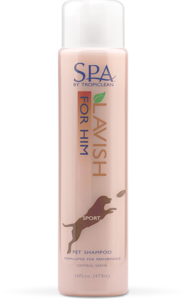 Tropiclean Spa Lavish Dog Shampoo For Him Oatmeal & Safari