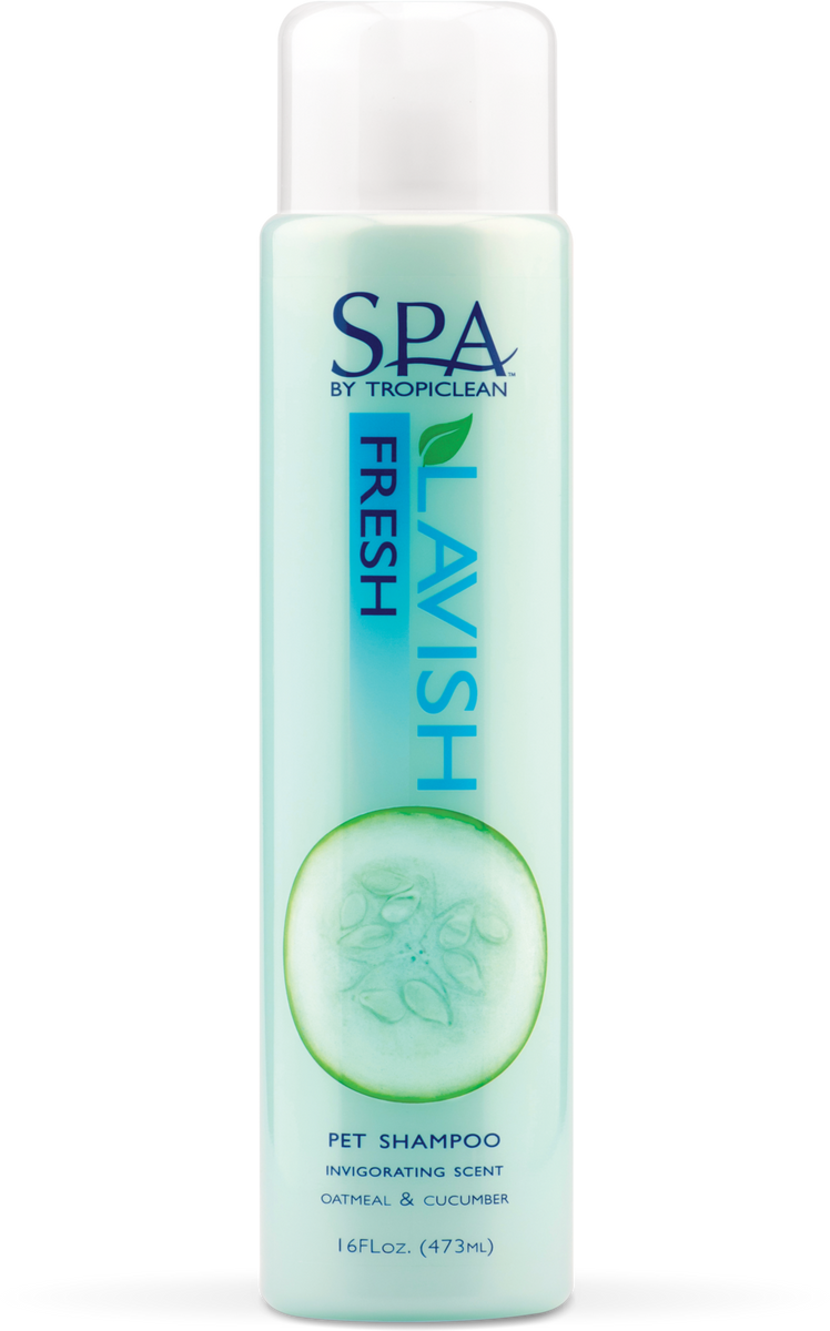 Tropiclean Spa Lavish Dog Shampoo Fresh Oatmeal Cucumber On Sale At NJ Pet Store