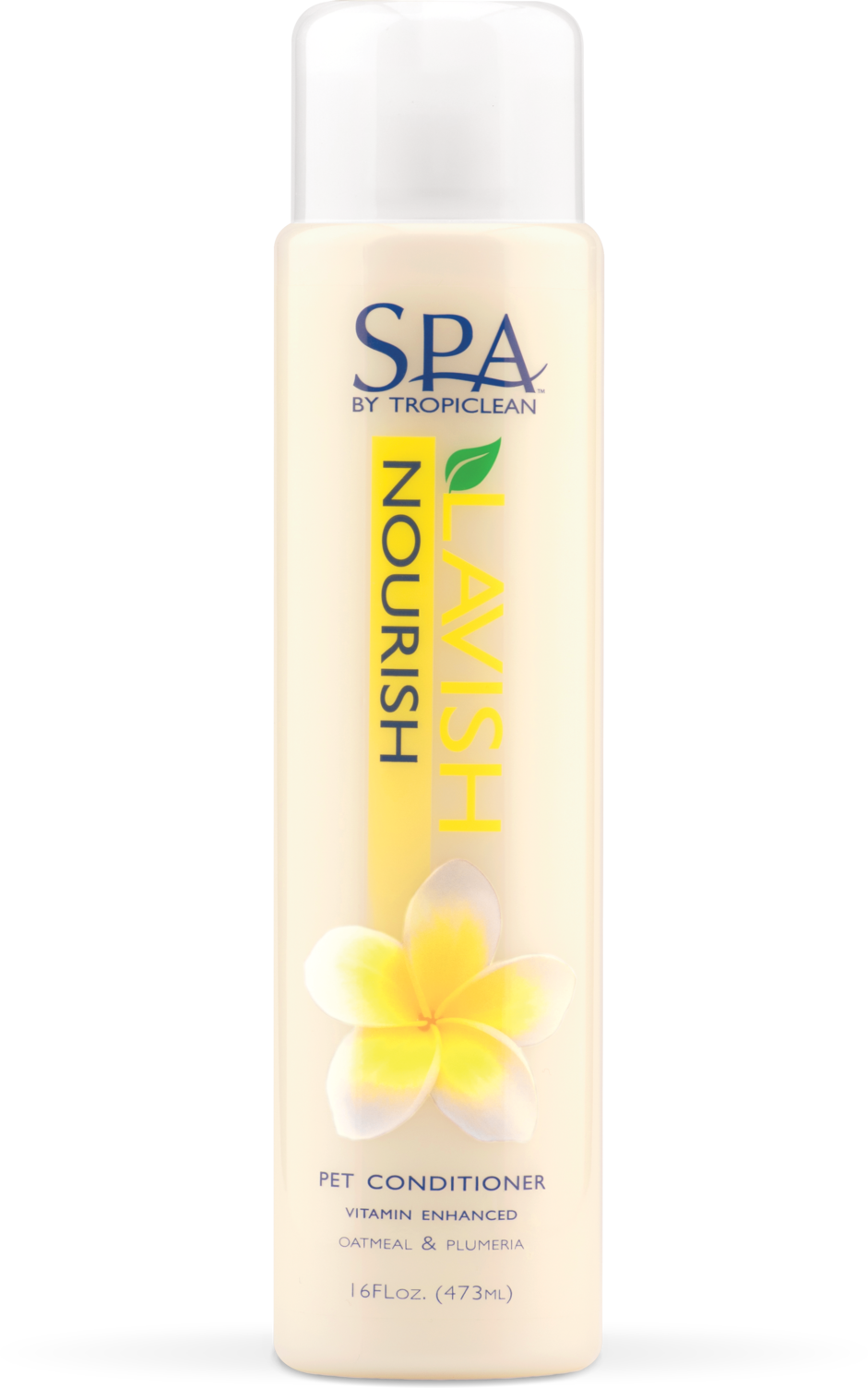 Tropiclean Spa Lavish Dog Conditioner Nourish Oatmeal Plumeria