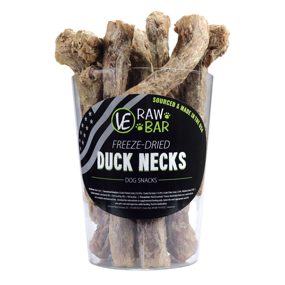 Vital Essentials Dog Freeze Dried Raw Bar Duck Neck