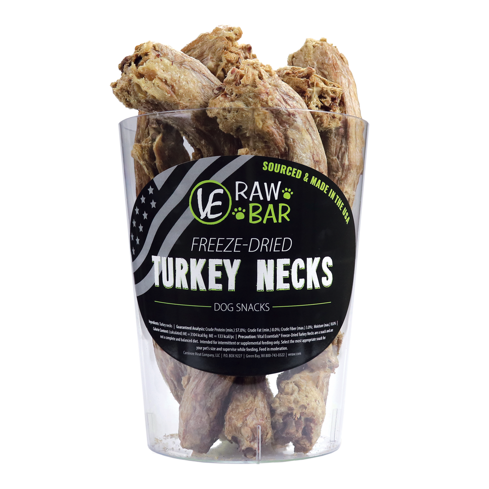 Vital Essentials Dog Freeze Dried Raw Bar Turkey Neck