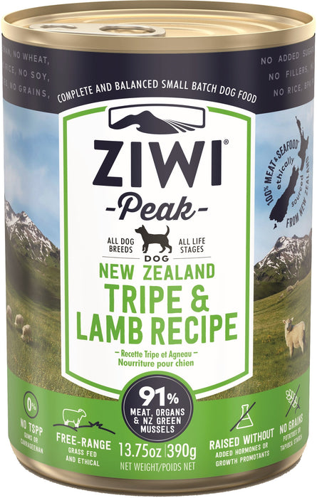 Ziwi Peak Grain Free Dog Can Food Tripe & Lamb