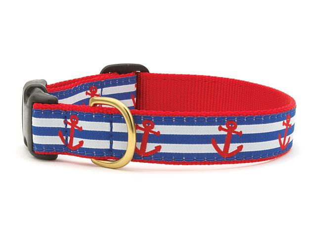 Up Country Dog Collar Anchors Aweigh