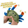 Tall Tails Dog Toy Plush Squeaker Blue Crab 9"
