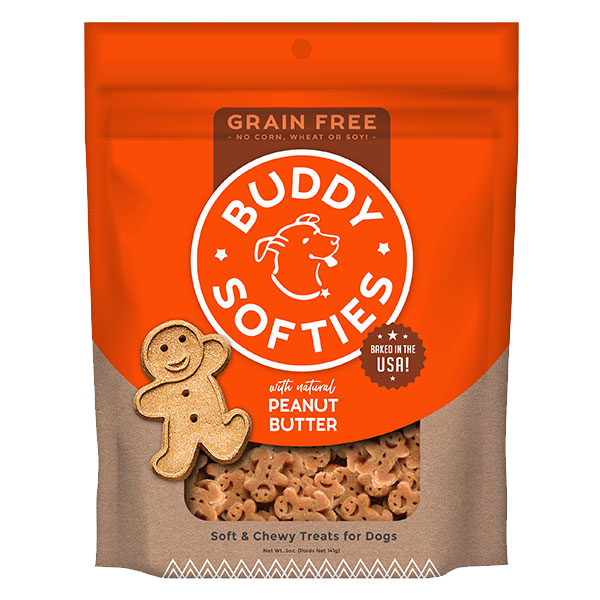 Buddy Biscuit Soft & Chewy Dog Grain Free Treats Peanut Butter
