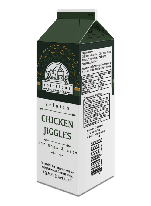 Solutions Pet Product Frozen Gelatin Supplement Chicken Jiggles