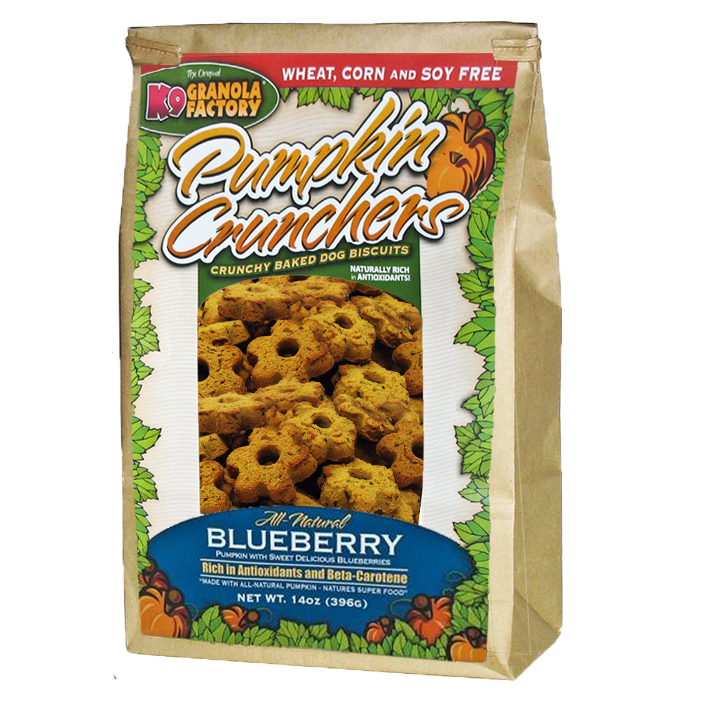 K9 Granola Dog Treats Pumpkin Crunchers Blueberry
