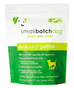 Small Batch Dog Frozen Raw Food Patties Duck On Sale At NJ Pet Store