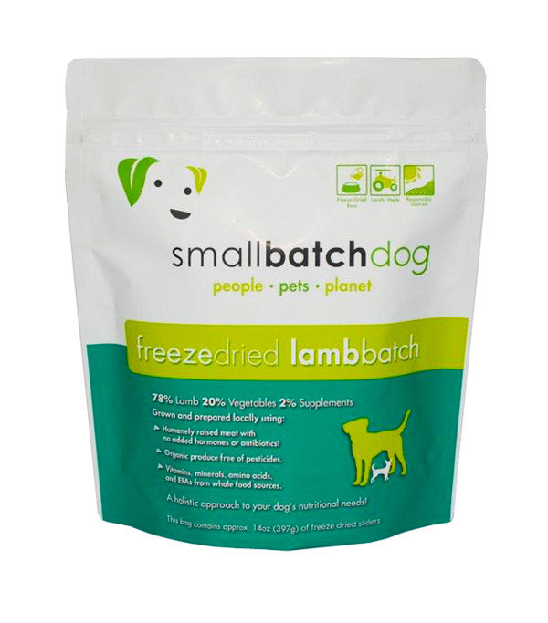 Small Batch Dog Freeze Dried Food Sliders Lamb