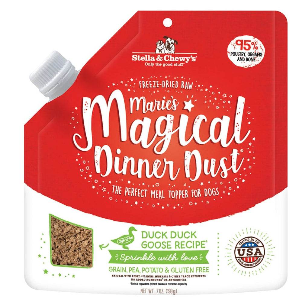 Stella & Chewy's Marie's Magical Dinner Dust Dog Freeze Dried Food Booster Duck