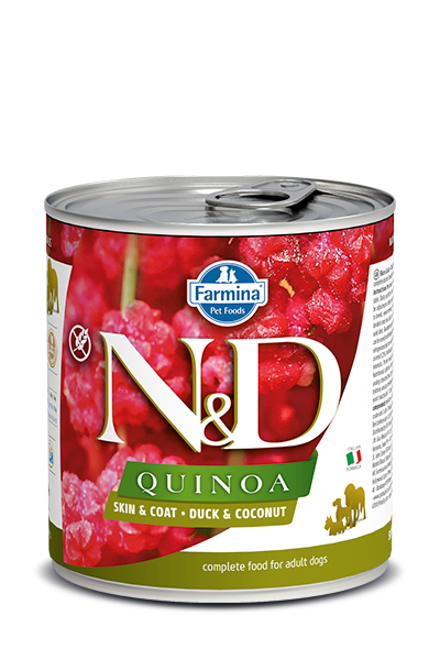 Farmina N&D Quinoa Functional Grain Free Dog Can Food Skin & Coat Duck & Coconut Med/Maxi