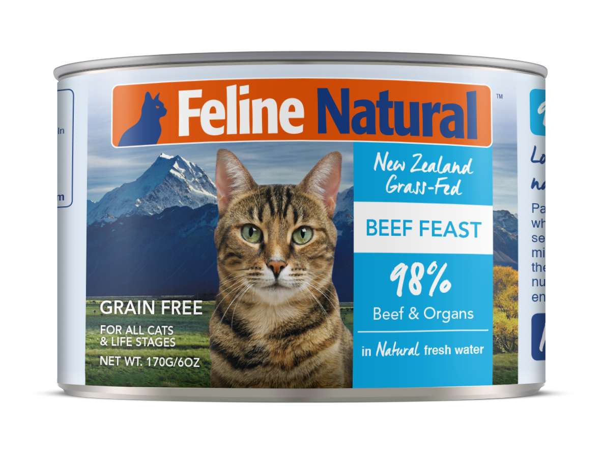 Feline Natural Grain Free Cat Can Food Beef