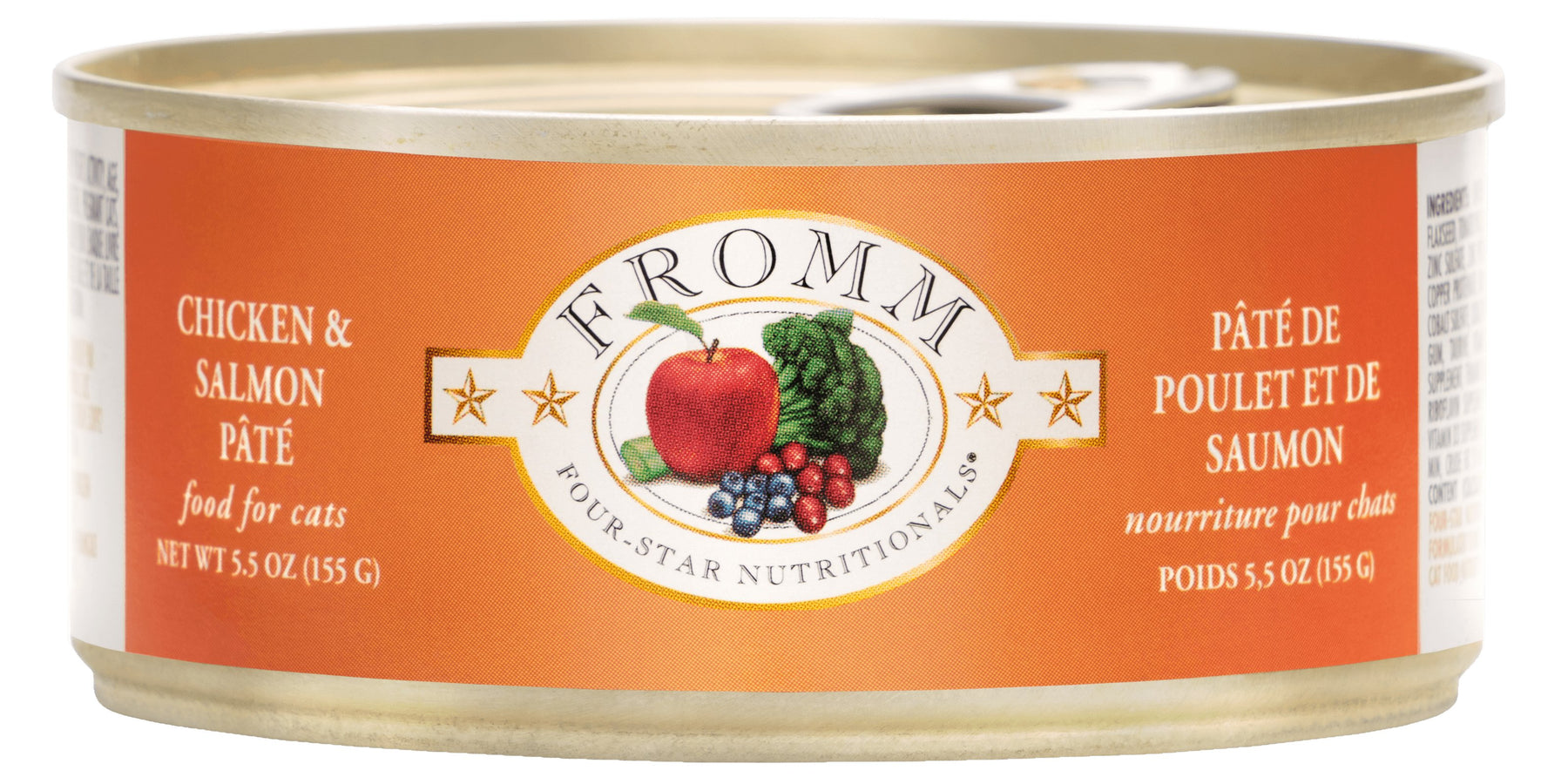 Fromm Four Star Grain Free Cat Can Food, Pate Chicken & Salmon