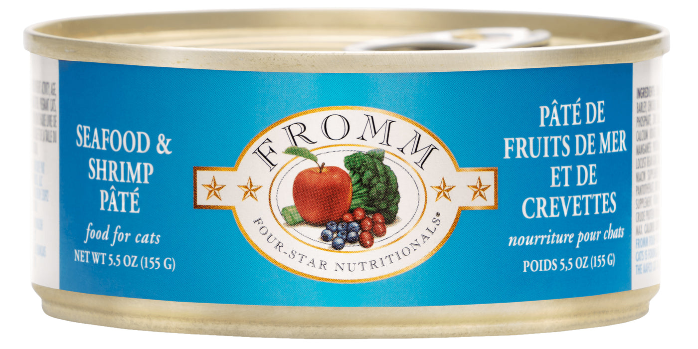 Fromm Four Star Grains Cat Can Food, Pate Seafood & Shrimp